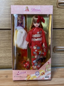 タカラ リカちゃん 4代目初期 L124 きものリカ 1988年 人形 着せ替え人形 タカラトミー 開封 中古