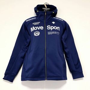 DESCENTE MOVE SPORT/デサントムーブスポーツ☆スウェット/パーカー☆ヒートナビ/ACTIVE SUITS☆裏起毛/ジャケット/ジャージ/青/L