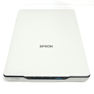 【中古】EPSON製 A4フラットベッド スキャナー GT-S650 ホワイト [管理:1050016987]