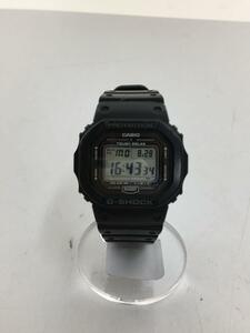 CASIO◆ソーラー腕時計/デジタル/ラバー/BLK/GW-5000