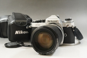 1円~【598】Nikon／ニコン　FE2　／LENDS　ZOOM-NIKKOR　35-105mm　1:3.5-4.5　ケース付