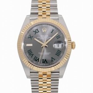 ロレックス デイトジャスト 41 126333 ランダム スレート ローマ メンズ 未使用 送料無料 腕時計