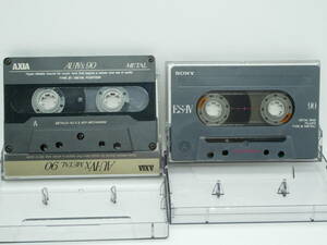 AXIA「AU-ⅣxMETAL90」 SONY「ES-Ⅳ90」　メタルカセットテープ2本セット