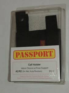 Passport Calf Holster A2/R2 (Small/Med Autos/Revolvers) Knee Support Nylon A102 海外 即決