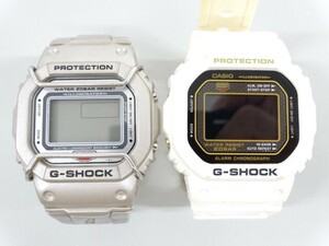 ジャンク 2点セット まとめて CASIO カシオ G-SHOCK Gショック DW-5025B 25周年記念 DW-5000 1545 スクリューバック デジタル 腕時計