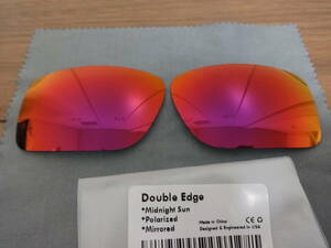 超処分価格！★オークリー ダブルエッジ用 カスタム偏光レンズ MIDNIGHT SUＮ Color Polarized 新品 　OAKLEY DOUBLE EDGE