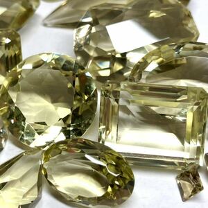 大粒！！☆天然イエロークォーツ17点おまとめ 300ct☆M ルース 裸石 宝石 ジュエリー jewelry yellow quartzクォーツ 