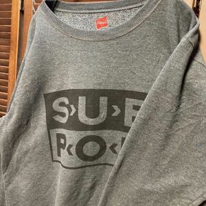 AFPF 1スタ グレー バンド スウェット サブポップ SUBPOP レコード会社 90s 00s ビンテージ アメリカ 古着 ベール 卸 仕入れ