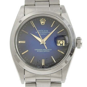 ROLEX ロレックス オイスターパーペチュアル 1500 腕時計 SS 自動巻き メンズ ネイビー文字盤【60310422】中古