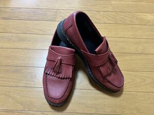 Dr.Martens ドクターマーチン タッセルローファー レザー 革製 チェリーレッド サイズUK9 26.5~27.0cmボルドー