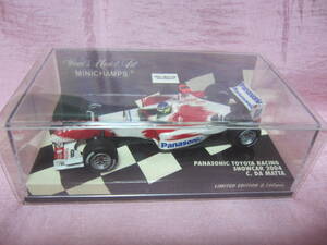 ミニチャンプス 1/43 F1 PANASONIC TOYOTA RACING SHOWCAR 2004 C.da Matta