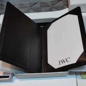 IWC IWA18774 純正品 正規品 レザー ケース 革 カード 名刺 入れ 黒 BK レア 希少品 箱 メモ 紙 レーパー つき