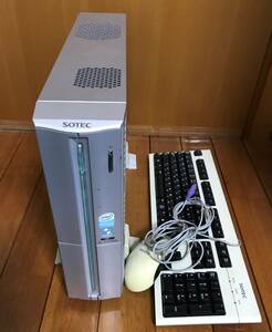 SOTEC（オンキヨー）PC STATION BJ3512C Pentium 4 631 メモリ無し HDD無し モニタ 無 OS無 動作確認後 HDDメモリ取り外し ジャンク 送料込