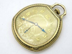 1円■ジャンク■ ハミルトン 懐中時計 ゴールド 手巻き メンズ 懐中時計 N15702