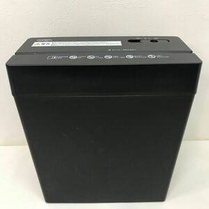 K3　中古　OHM オーム電機 クロスカットシュレッダー　SHR-X581　ブラック　容量10L　細断サイズ5×37mm　事務用品　動作確認済