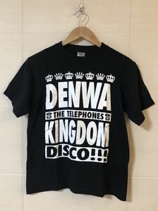 THE TELEPHONES★DENWA KINGDOM 黒Tシャツ★ザテレフォンズ★バンドTシャツ