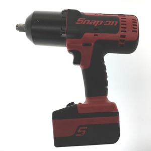 △△ Snap-on スナップオン 充電式インパクトレンチ 18v CTJ8850 レッド 1/2 12.7sq (充電池1個付) 傷や汚れあり