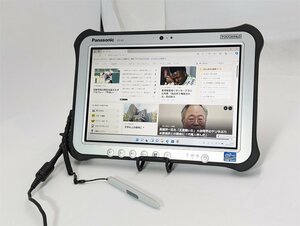 1円～ 中古美品 累積使用140時間 SSD 10.1型 タブレット Panasonic TOUGHPAD FZ-G1AABZZCJ 第3世代i5 Bluetooth カメラ Windows11 Office