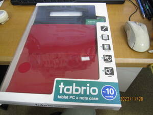 コレクション●新品 Tabrio タブリオ キングジム KING JIM No.7902 タブレットPC・ノートケース 10インチ RED