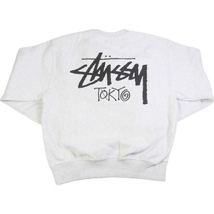 STUSSY ステューシー 24SS STOCK TOKYO CREW ASH HEATHER 東京限定クルーネックスウェット 灰 Size 【L】 【新古品・未使用品】 20789478