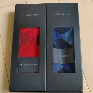 BURBERRY バーバリー ソックス アーガイル柄 25〜26cm 箱付き