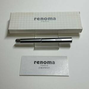 新品 廃盤 Pentel ぺんてる renoma レノマ 水性 ボールペン RER20A-A 黒ストライプ軸 昭和レトロ