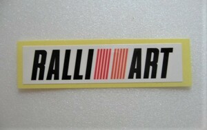 復刻モデル●三菱自動車製／ 正規品 RALLIART・ステッカー・ホワイト・W35 ① ／未使用・新品●