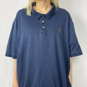 スーパービッグサイズ Polo Ralph Lauren ポロ ラルフローレン 天竺 ポロシャツ メンズ2XL