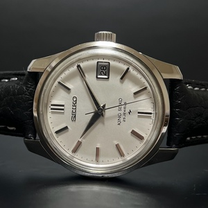 1円～ OH済み 美品 1965年製造 44KS 44KSSK キングセイコー セカンド デイト ハック機能 メダリオン 手巻き 腕時計