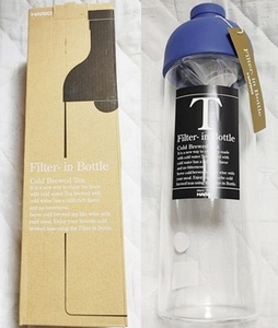HARIO ハリオ Filter-in Bottle Cold Brewed Tea フィルターインボトル　750ml 青 紺色