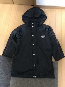 【送料無料】キッズ ジャンバー　コート　フード付き　サイズ120 中古　ブラック ベンチコート