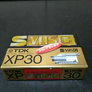 I3 TDK　S-VHS-C テープ　ST-C30XPG　未開封　未使用　長期保管品