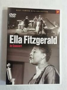 中古DVD『エラ・フィッツジェラルド 〜イン・コンサート』セル版。9曲収録 34分。1957年 ベルギー。オスカー・ピーターソン 9 曲目のみ参加