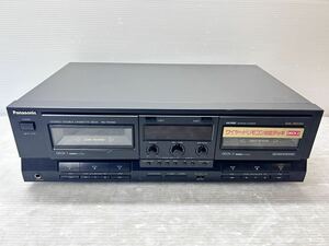 パナソニック/Panasonic ステレオダブルカセットデッキ (RS-TR4150) オーディオ機器 通電OK ジャンク品