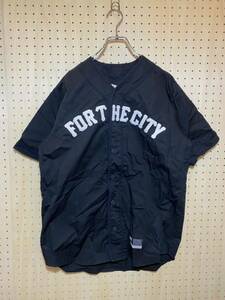 【M】FTC original garments baseball shirt BLACK エフティーシー オリジナル ガーメンツ ベースボール シャツ ブラック 黒 T92