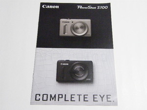 ◎ Canon PowerShot S100 24mm5倍ズーム デジタル カメラ カタログ 2011.11．
