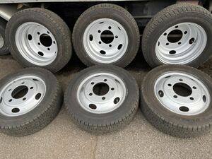 (管理番号4) いすゞ エルフ スタッドレス 205/65R16 109/107 ダンロップ LT03 TK 16×5.5J 116.5-8TC TOPY製 再塗装 6本値段