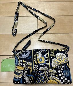 送料込み 未使用 VeraBradley ヴェラブラッドリー ストラップウォレット ポシェット 財布 ベラブラッドリー Ellie Blue 象 エレファント