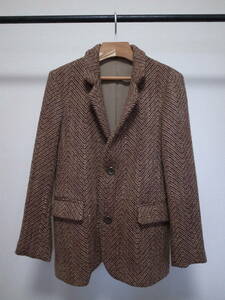 Frank Leder Red Chunky Wool jacket フランクリーダー レッド チャンキー ウール ジャケット