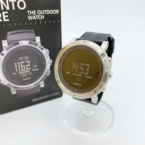 SUUNTO CORE BRUSHED STEEL ブラッシュドスチール SS020339000 腕時計 アウトドア 登山 トレッキング 箱付き スント コア 服飾 DF10543■