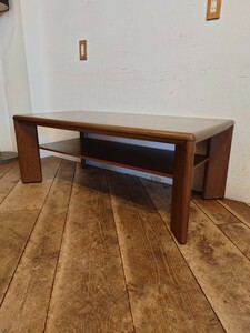 木製 リビングテーブル 幅120cm LT-277/レトロ モダン センターテーブル ローテーブル カフェ 店舗什器