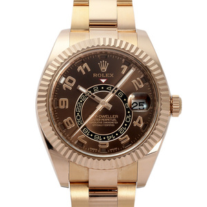 ロレックス ROLEX スカイドゥエラー 326935 チョコレート/アラビア文字盤 中古 腕時計 メンズ