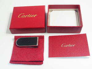 1円~ 美品 Cartier カルティエ マネークリップ 財布 札 箱 付属品 良品