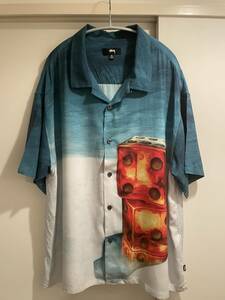 Stussy Dice Painting SS Shirt 半袖シャツ XL