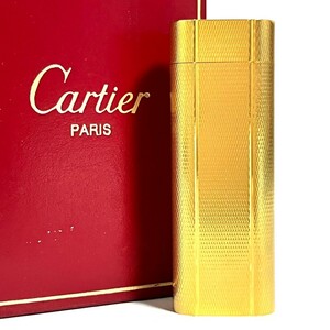 1円スタート Cartier カルティエ ライター ガスライター ローラーガスライター 喫煙具　箱付き　4769
