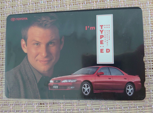 TOYOTA I’m TYPE：E D クリスチャン・スレイター　テレカ 　トヨタ テレホンカード