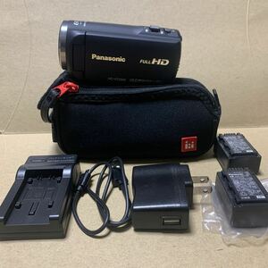 美品　送料0円　Panasonic FULL HDビデオカメラ HC-V520M 予備バッテリー付き　入園　入学　卒園　卒業