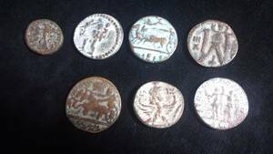 象形文字　古代硬貨　コイン　２０１１年　カサブランカで購入　７枚セット