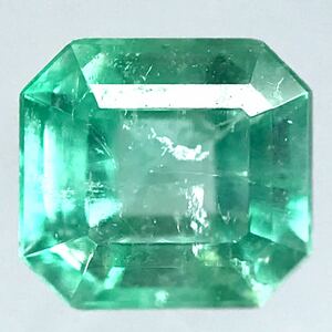 (天然エメラルド0.434ct)m 約4.8×4.4mmソーティング付 ルース 裸石 宝石 ジュエリーjewerly emerald i
