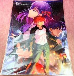 送220円～ 稀少品! Fate / stay night「キービジュアル イラスト A3クリアポスター」　FGO フェイト グッズ コレクション Grand Order 映画